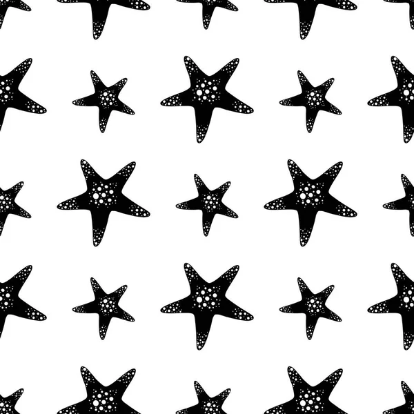 Summer seamless sea star pattern for fabrics and textiles and packaging and linens and kids and wrapping paper — Photo