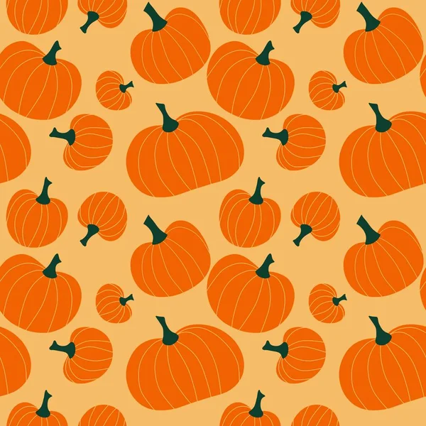 Modèle de citrouille sans couture Halloween pour tissus et textiles et emballage et cadeaux et cartes et draps et enfants — Photo