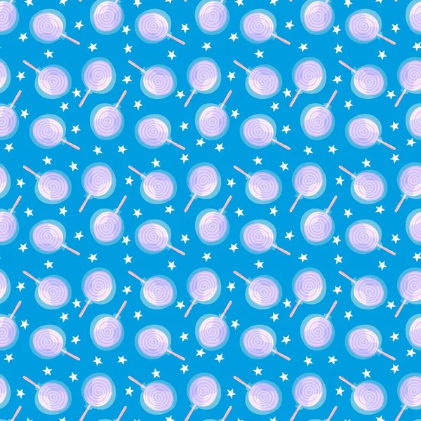 Kids seamless candy pattern for fabrics and textiles and packaging and gifts and cards and linens — Stock Photo, Image