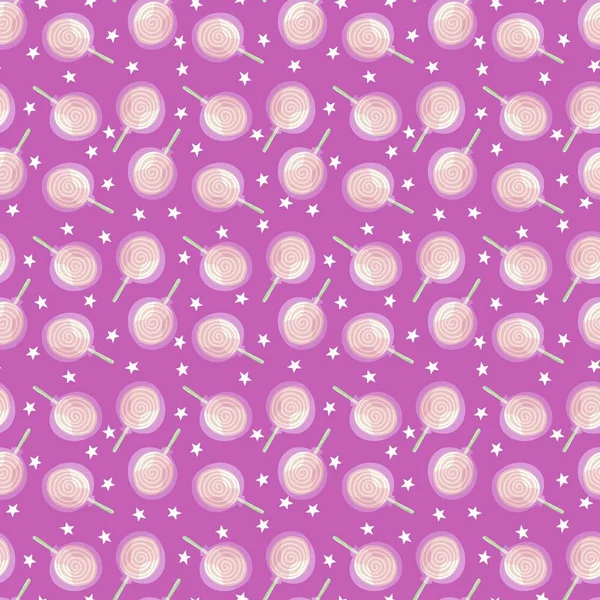 Kids seamless candy pattern for fabrics and textiles and packaging and gifts and cards and linens — ストック写真