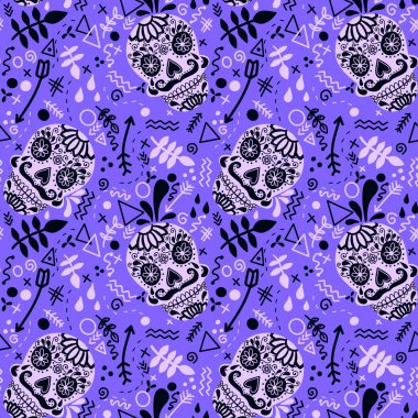 Cadılar Bayramı kumaşlar, tekstil ve ambalajlar, hediyeler, kartlar, çarşaflar ve çocuklar için kusursuz desen.