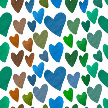 Kartpostallar, hediyeler ve kartpostallar için kalpleri olan kusursuz sevgililer günü desenleri. 