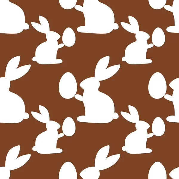 Easter seamless rabbit pattern for fabrics and textiles and packaging and Christmas gifts and kids — Stock Photo, Image