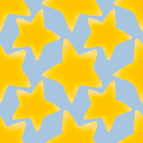 Kids seamless stars pattern for fabrics and textiles and packaging and gifts and wrapping paper and hobbies — Photo