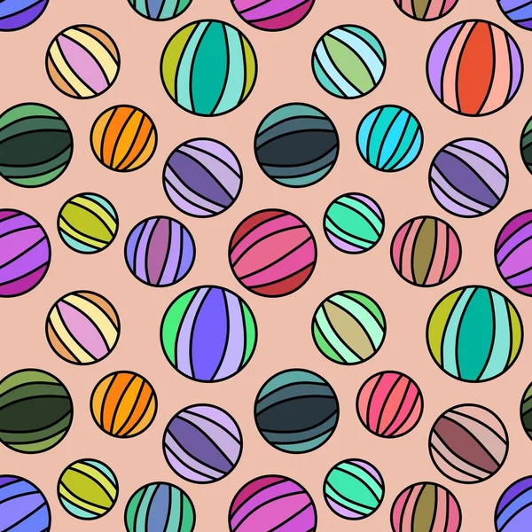 Kids seamless summer beach ball pattern for fabrics and packaging and gifts and cards and linens and wrapping paper — Photo