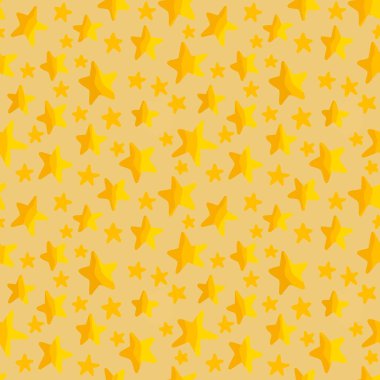 Çocuklar kumaşlar, tekstil ve ambalajlar, hediyeler, ambalaj kağıtları ve hobiler için kusursuz yıldız desenleri.