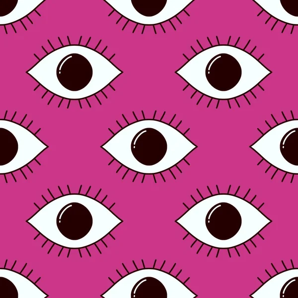 Halloween seamless eyes pattern for fabrics and packaging and gifts and linens and kids and hobbies —  Fotos de Stock