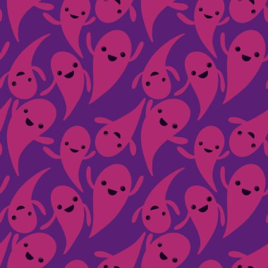 Duvar kağıtları, ambalajlar, hediyeler, kartlar, çarşaflar, çocuklar ve kumaşlar için kusursuz bir hayalet deseni.