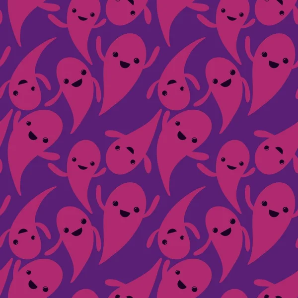 Halloween seamless ghost pattern for wallpaper and packaging and gifts and cards and linens and kids and fabrics — Stock Photo, Image