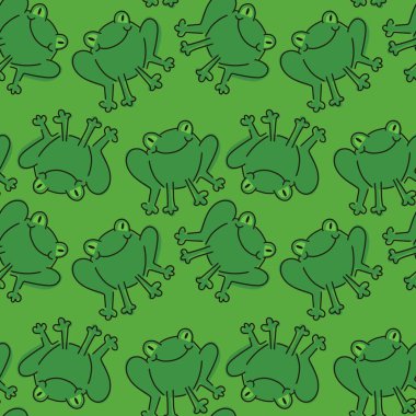 Kumaşlar, tekstil, ambalajlar, hediyeler, kartlar, çarşaflar ve hobiler için kusursuz küçük kurbağalar.