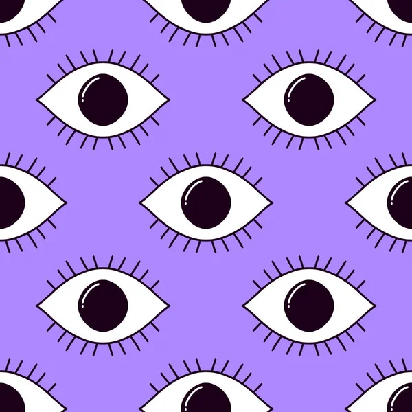 Halloween seamless eyes pattern for fabrics and packaging and gifts and linens and kids and hobbies — Stock Photo, Image