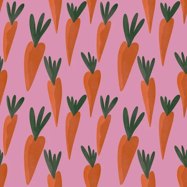 Kumaşlar, tekstil ve ambalajlar, hediyeler, kartlar ve çarşaflar için paskalya havucu deseni.