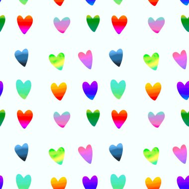 Kartpostallar, hediyeler ve kartpostallar için kalpleri olan kusursuz sevgililer günü desenleri. 