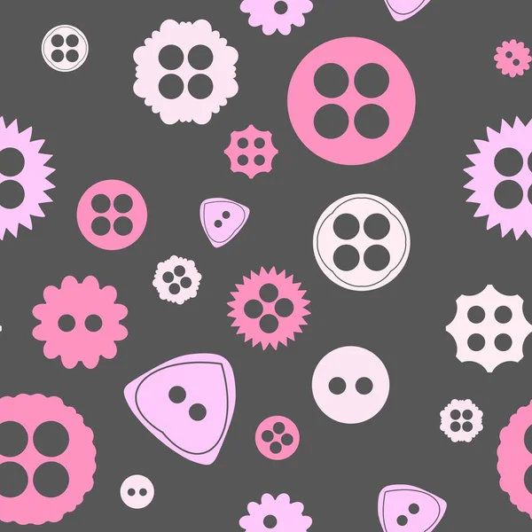 Hobiler kumaşlar, tekstil ve ambalajlar, hediyeler ve çocuklar için dikişsiz düğme deseni