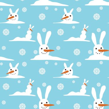 Kumaşlar, ambalajlar, hediyeler, kartlar, çocuklar ve ambalaj kağıtları için kusursuz kardan adam deseni