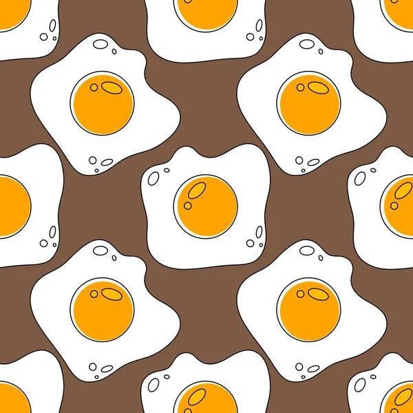 Kids seamless scrambled eggs pattern for fabrics and textiles and packaging and gifts and cards and linens