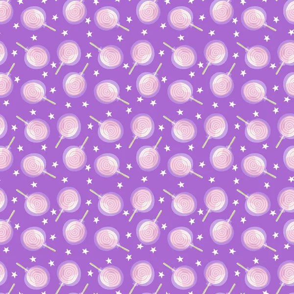 Kids seamless candy pattern for fabrics and textiles and packaging and gifts and cards and linens — Foto Stock