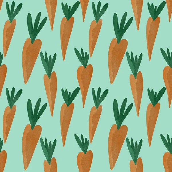 Kumaşlar, tekstil ve ambalajlar, hediyeler, kartlar ve çarşaflar için paskalya havucu deseni.