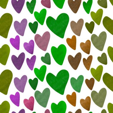 Kartpostallar, hediyeler ve kartpostallar için kalpleri olan kusursuz sevgililer günü desenleri. 