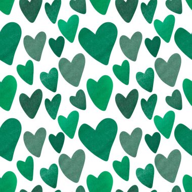 Kartpostallar, hediyeler ve kartpostallar için kalpleri olan kusursuz sevgililer günü desenleri. 