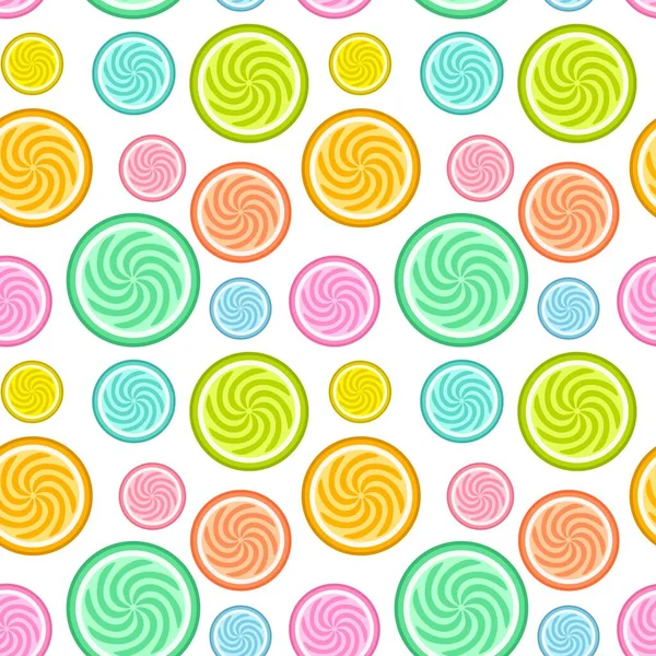 Kids cartoon seamless lollipop candy pattern for fabrics and packaging and gifts and linens and wrapping paper — Foto de Stock