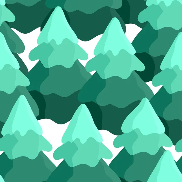 Seamless christmas tree pattern for new year gifts and fabrics — ストック写真