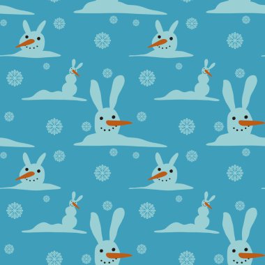 Kumaşlar, ambalajlar, hediyeler, kartlar, çocuklar ve ambalaj kağıtları için kusursuz kardan adam deseni