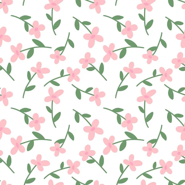 Floral seamless flower pattern for fabrics and textiles and packaging and gifts and cards and linens and kids — Stock Photo, Image