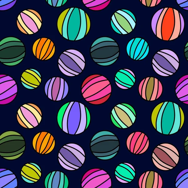 Kumaşlar, ambalajlar, hediyeler, kartlar, çarşaflar ve ambalaj kağıtları için kusursuz yaz plaj topu deseni.