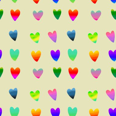 Kartpostallar, hediyeler ve kartpostallar için kalpleri olan kusursuz sevgililer günü desenleri. 