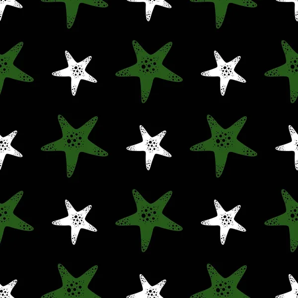 Summer seamless sea star pattern for fabrics and textiles and packaging and linens and kids and wrapping paper — ストック写真