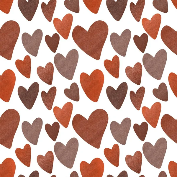 Patrón de San Valentín sin costuras con corazones para postal y regalos y tarjetas — Foto de Stock