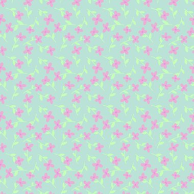 Kumaşlar, tekstil ve ambalajlar, hediyeler, kartlar, çarşaflar ve çocuklar için çiçeksiz çiçek deseni.
