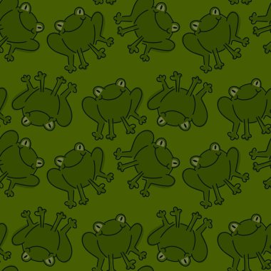 Kumaşlar, tekstil, ambalajlar, hediyeler, kartlar, çarşaflar ve hobiler için kusursuz küçük kurbağalar.