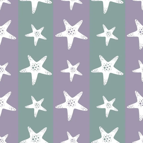 Modèle d'étoile de mer sans couture d'été pour tissus et textiles et emballage et draps et enfants et papier d'emballage — Photo