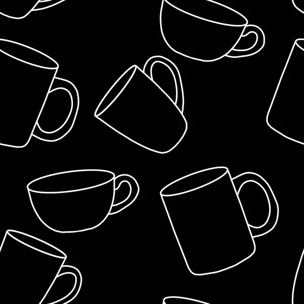 Breakfast seamless cup pattern for fabrics and textiles and packaging and gifts and kitchen and kids — ストック写真