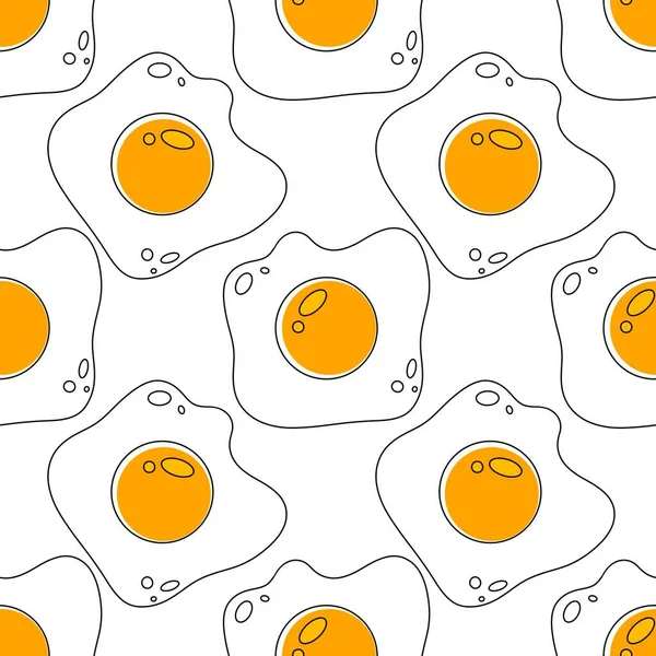 Kids seamless scrambled eggs pattern for fabrics and textiles and packaging and gifts and cards and linens — Stock Photo, Image
