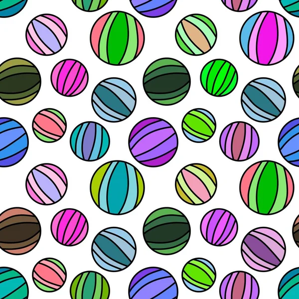 Kids seamless summer beach ball pattern for fabrics and packaging and gifts and cards and linens and wrapping paper —  Fotos de Stock