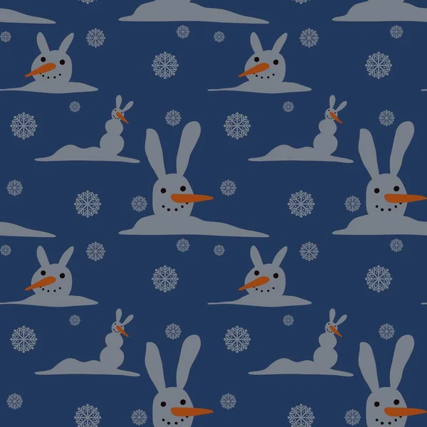 Kumaşlar, ambalajlar, hediyeler, kartlar, çocuklar ve ambalaj kağıtları için kusursuz kardan adam deseni