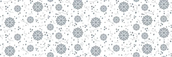 Бесшовный узор со снежинками на синем фоне для упаковки и тканей — стоковое фото