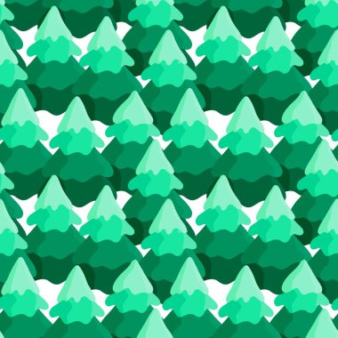 Yılbaşı hediyeleri ve kumaşlar için kusursuz noel ağacı deseni