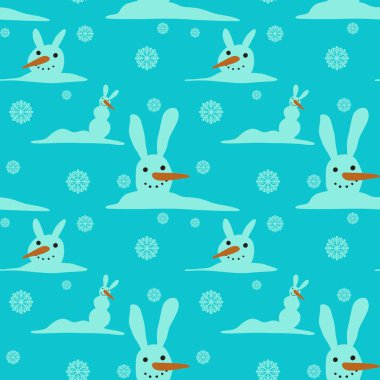 Kumaşlar, ambalajlar, hediyeler, kartlar, çocuklar ve ambalaj kağıtları için kusursuz kardan adam deseni