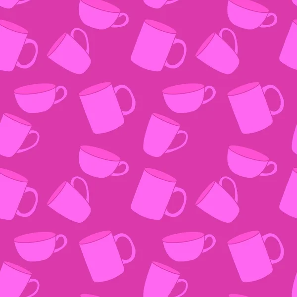 Breakfast seamless cup pattern for fabrics and textiles and packaging and gifts and kitchen and kids — 스톡 사진