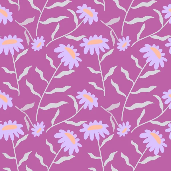 Kumaşlar, tekstil ve ambalajlar, hediyeler, kartlar, çarşaflar ve çocuklar için çiçeksiz çiçek deseni.