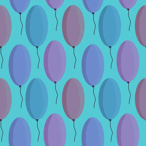 Balloons seamless pattern for kids and gifts and cards and linens and fabrics and wrapping paper — Stockfoto