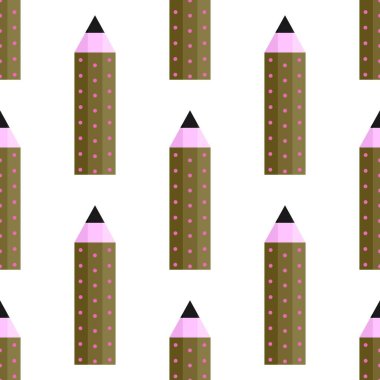 Okullu çocuklar duvar kâğıtları, kumaşlar, tekstil ve paketleme, hediyeler ve ambalaj kağıtları için kusursuz kalem desenleri.