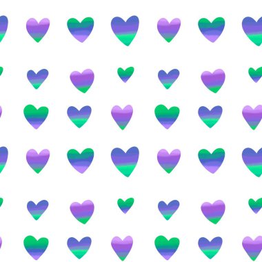 Kartpostallar, hediyeler ve kartpostallar için kalpleri olan kusursuz sevgililer günü desenleri. 