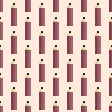 School kids seamless pencil pattern for wallpaper and fabrics and textiles and packaging and gifts and wrapping paper