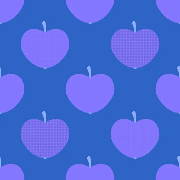 Autumn seamless apples pattern for fabrics and textiles and packaging —  Fotos de Stock