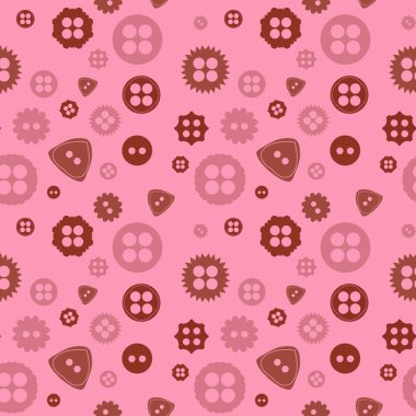 Hobiler kumaşlar, tekstil ve ambalajlar, hediyeler ve çocuklar için dikişsiz düğme deseni